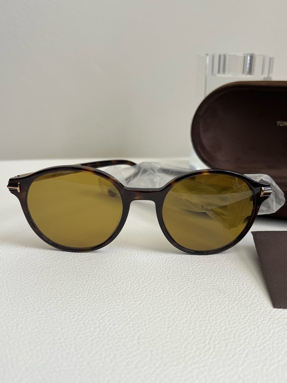 TOM FORD Araki Polarized Brown Phantos Men’s Sunglasses 52-20-140